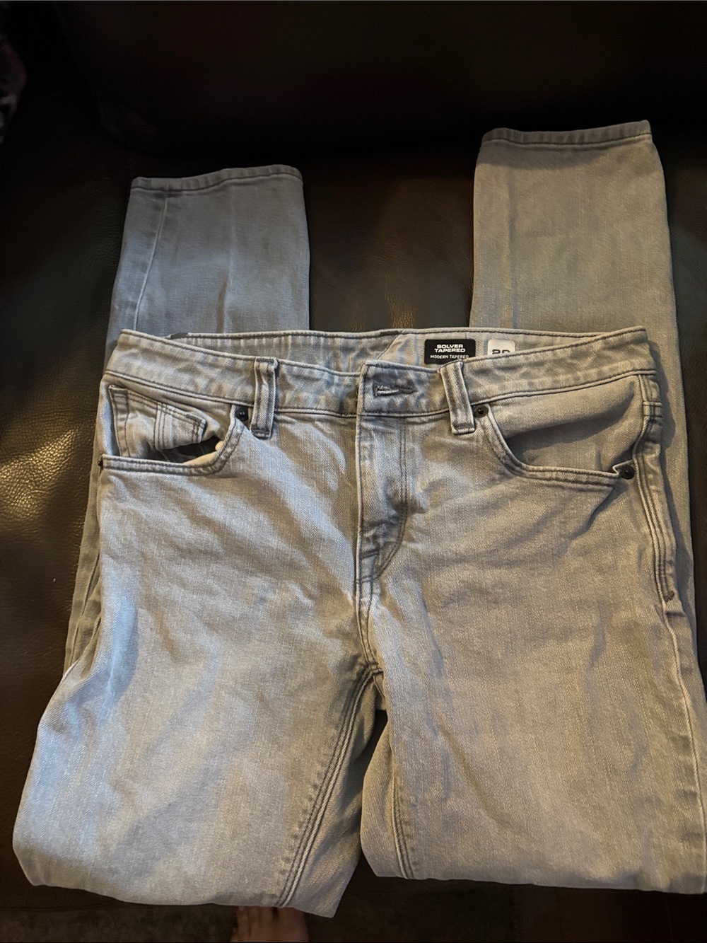 Volcom Kids Light Gray Skinny Jeans